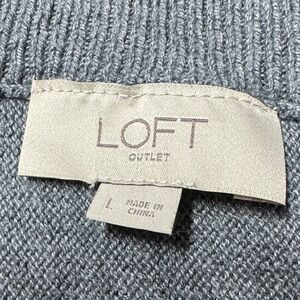 LOFT Heather Gray Knit Top
